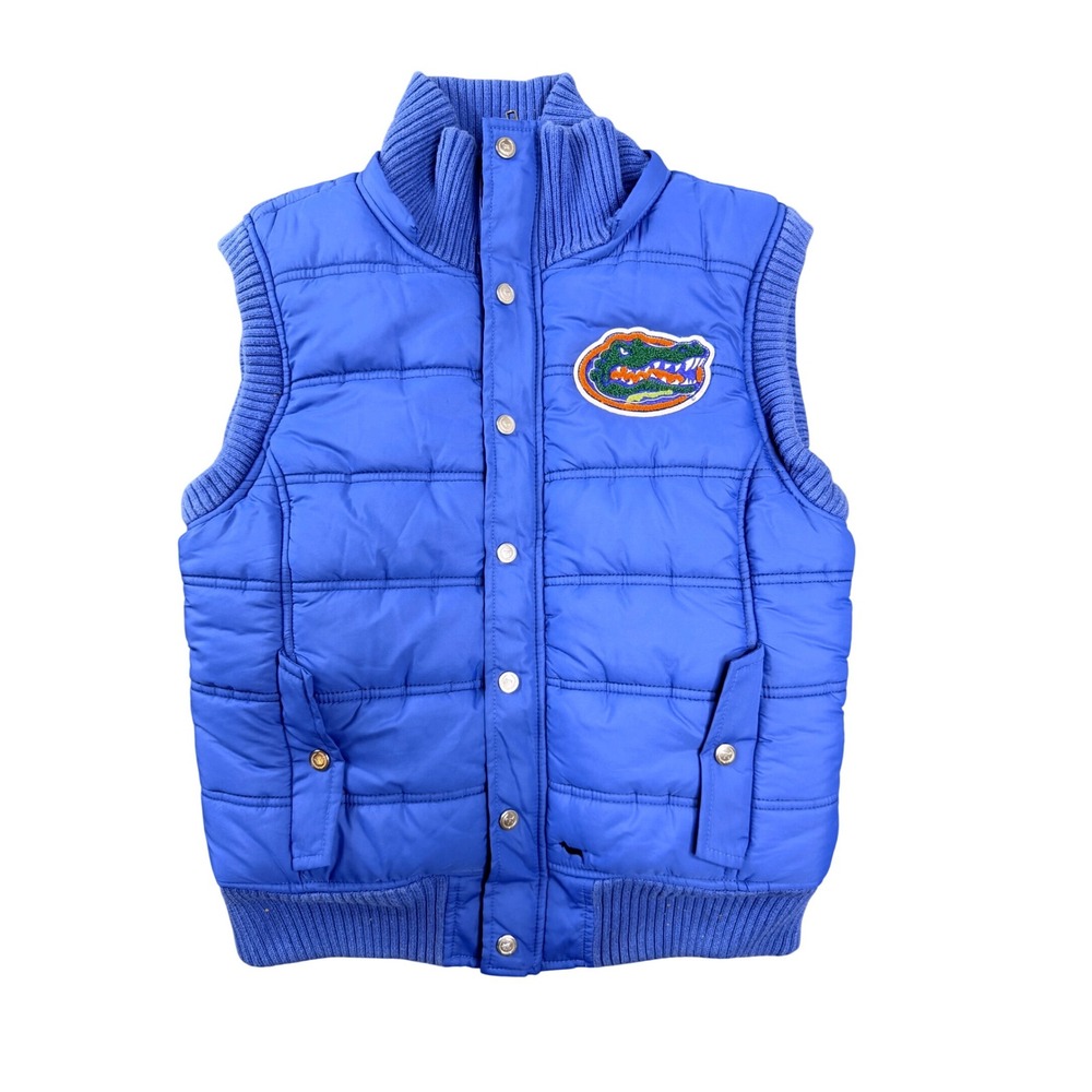 Vintage VS Pink Florida Gators Puffer Vest Womens‎ M Blue Collegiate Jacket
